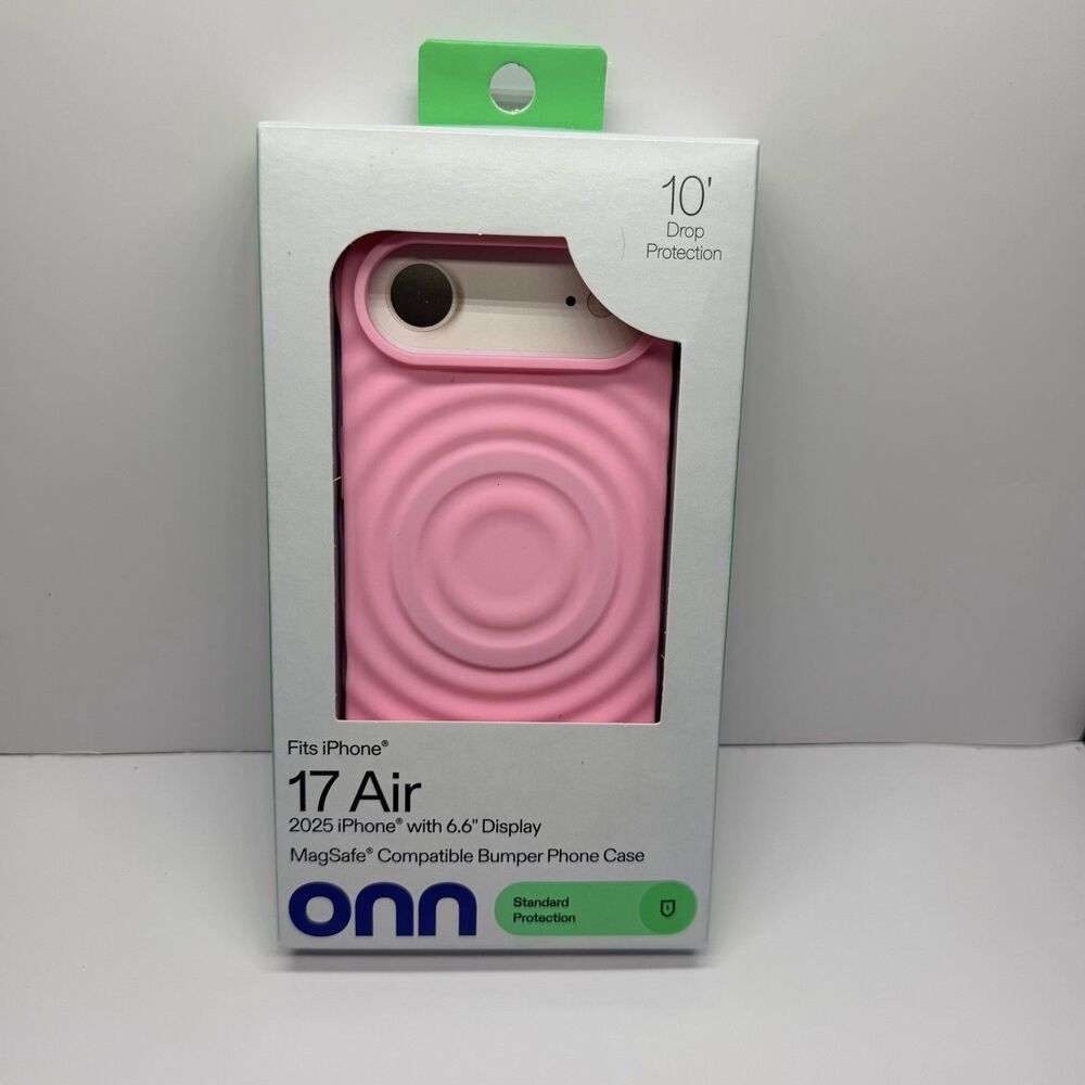 Onn MagSafe iPhone 17 Bumper Case Pink